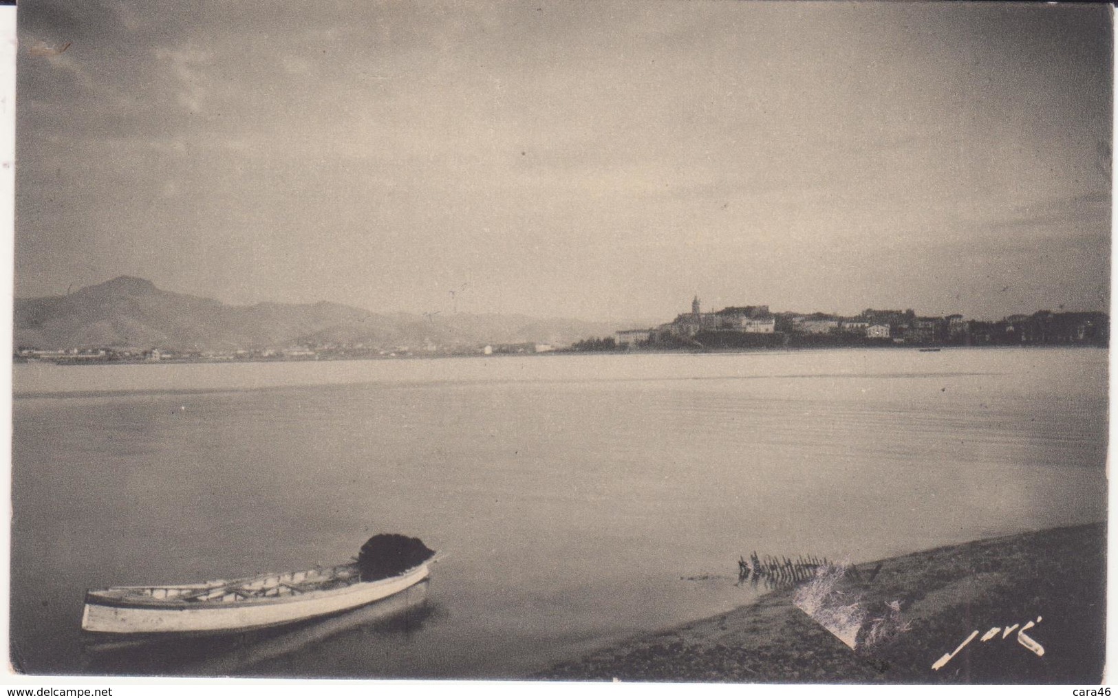 CPA - 13. HENDAYE PLAGE Le Pic De "la Haya" Et Fontarrabie Vus De La Pointe - Hendaye