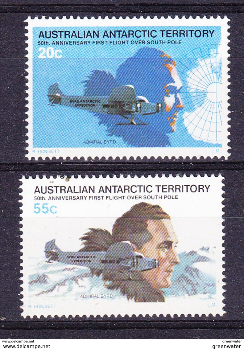 AAT 1979 50th Ann. First Flight Over Southpole 2v  ** Mnh (41259) - Ongebruikt