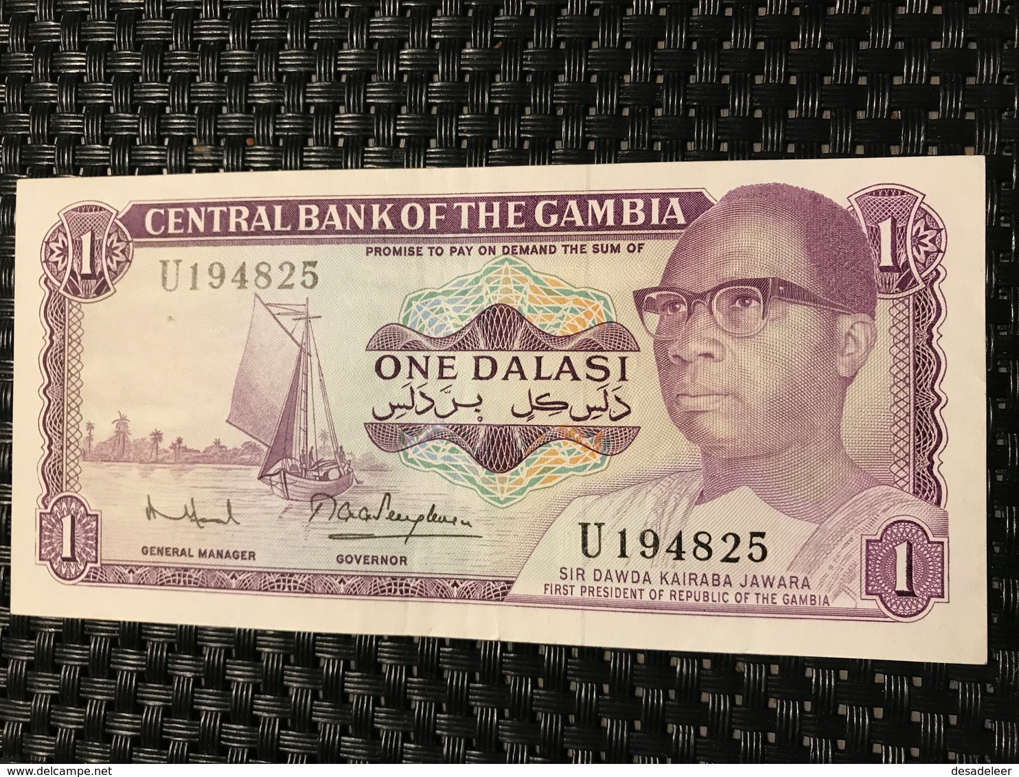 1 Dalasi Gambia 1971 - UNC - Gambia