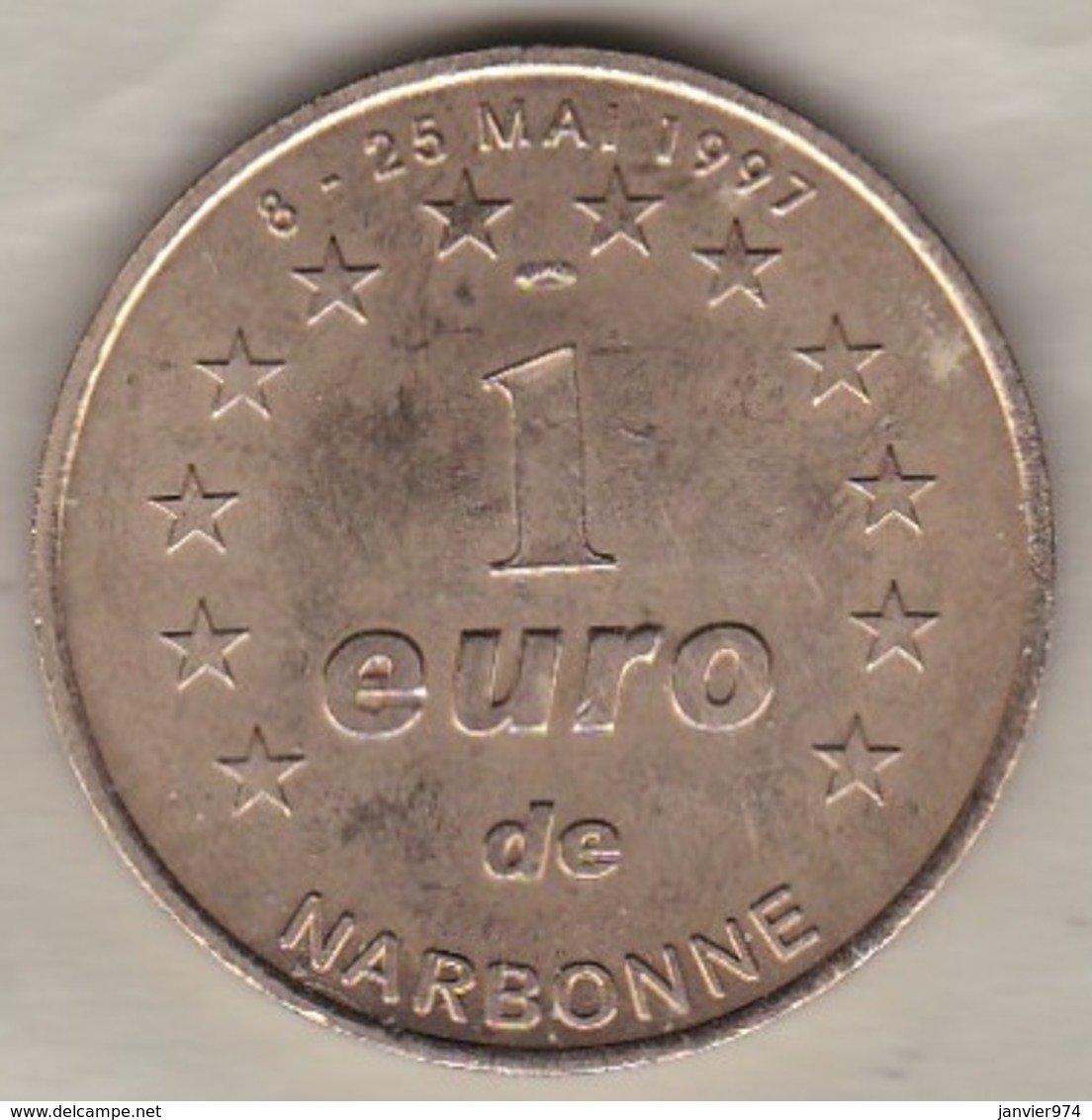 1 Euro De Narbonne Mai 1997 – Palais Des Archevêques Et Cathédrale - Euros Des Villes