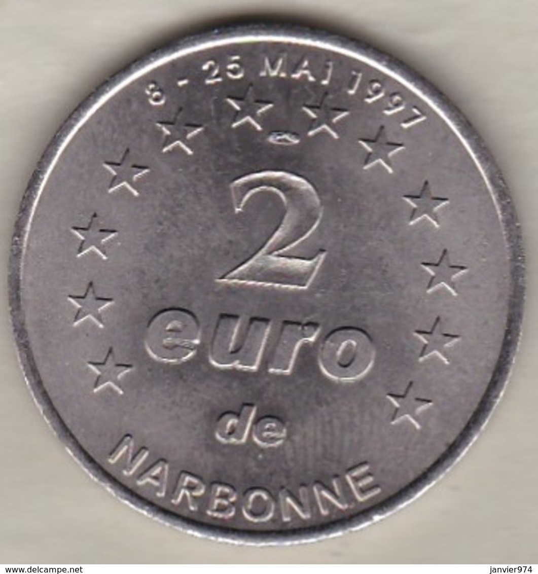 2 Euro De Narbonne Mai 1997 – Palais Des Archevêques Et Cathédrale - Euros Des Villes