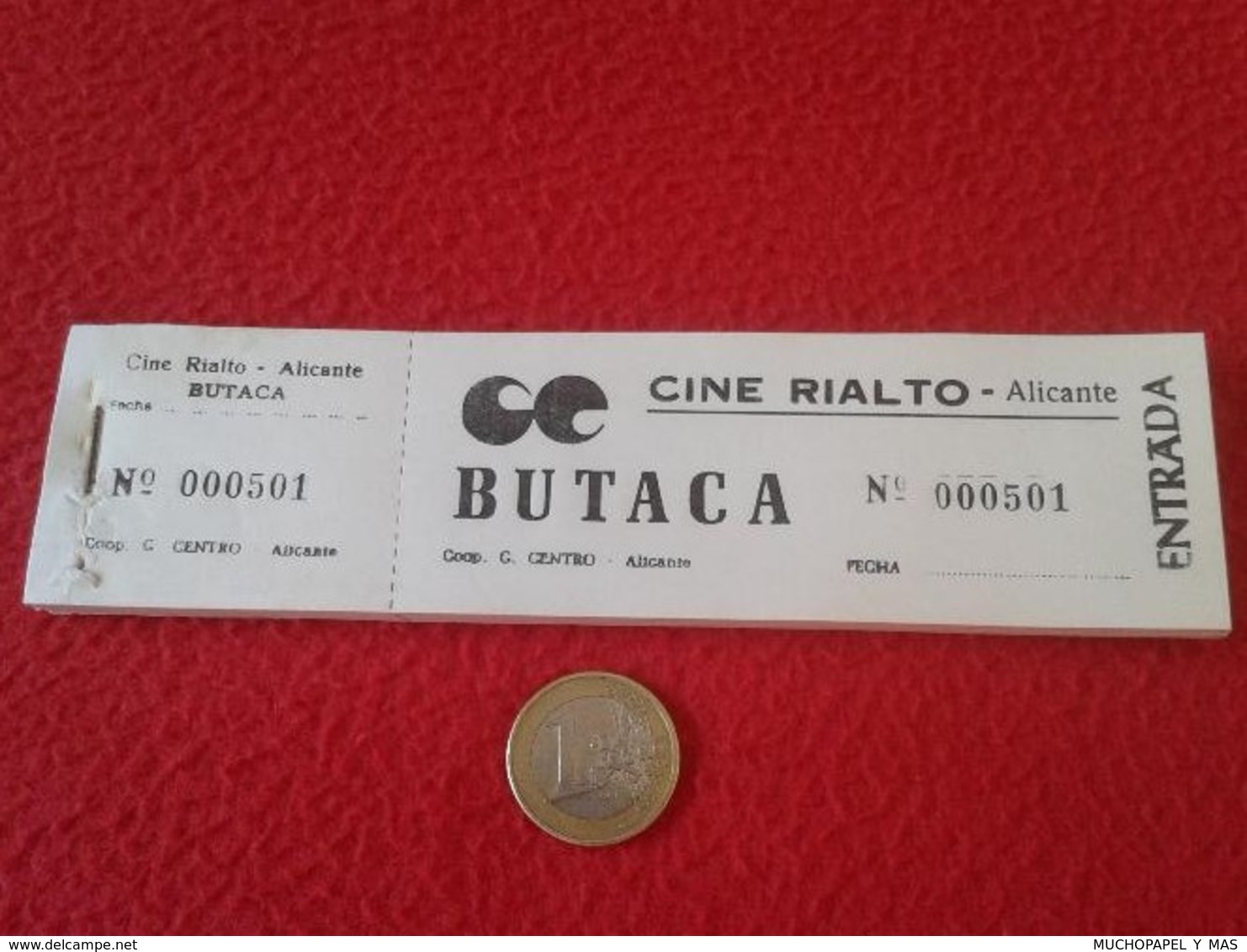 SPAIN. TALONARIO CON 100 ENTRADAS CINE RIALTO ALICANTE. ENTRADA OLD TICKET TICKETS CINEMA BIGLIETTO BIGLIETTI VER FOTO/S - Tickets - Vouchers