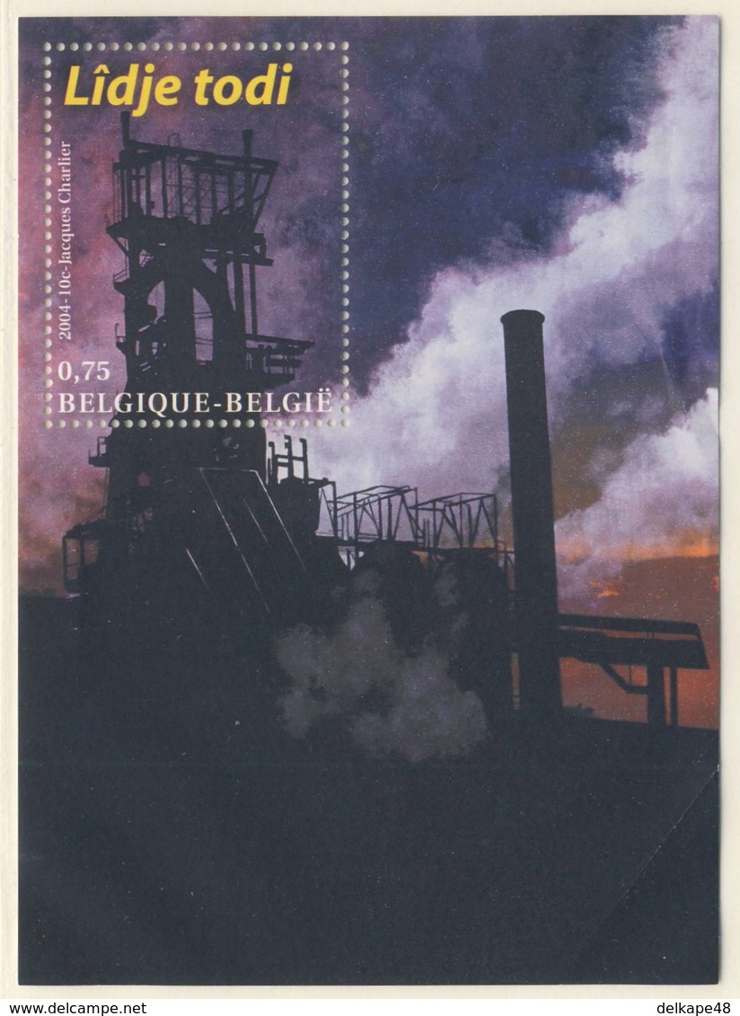 Belgie Belgique Belgium 2004 B95 (=Mi 3326) SG MS 3823 ** Blast Furnace, Seraing- Lîdje Todi / Förderturm Kohlebergwerks - Fabrieken En Industrieën