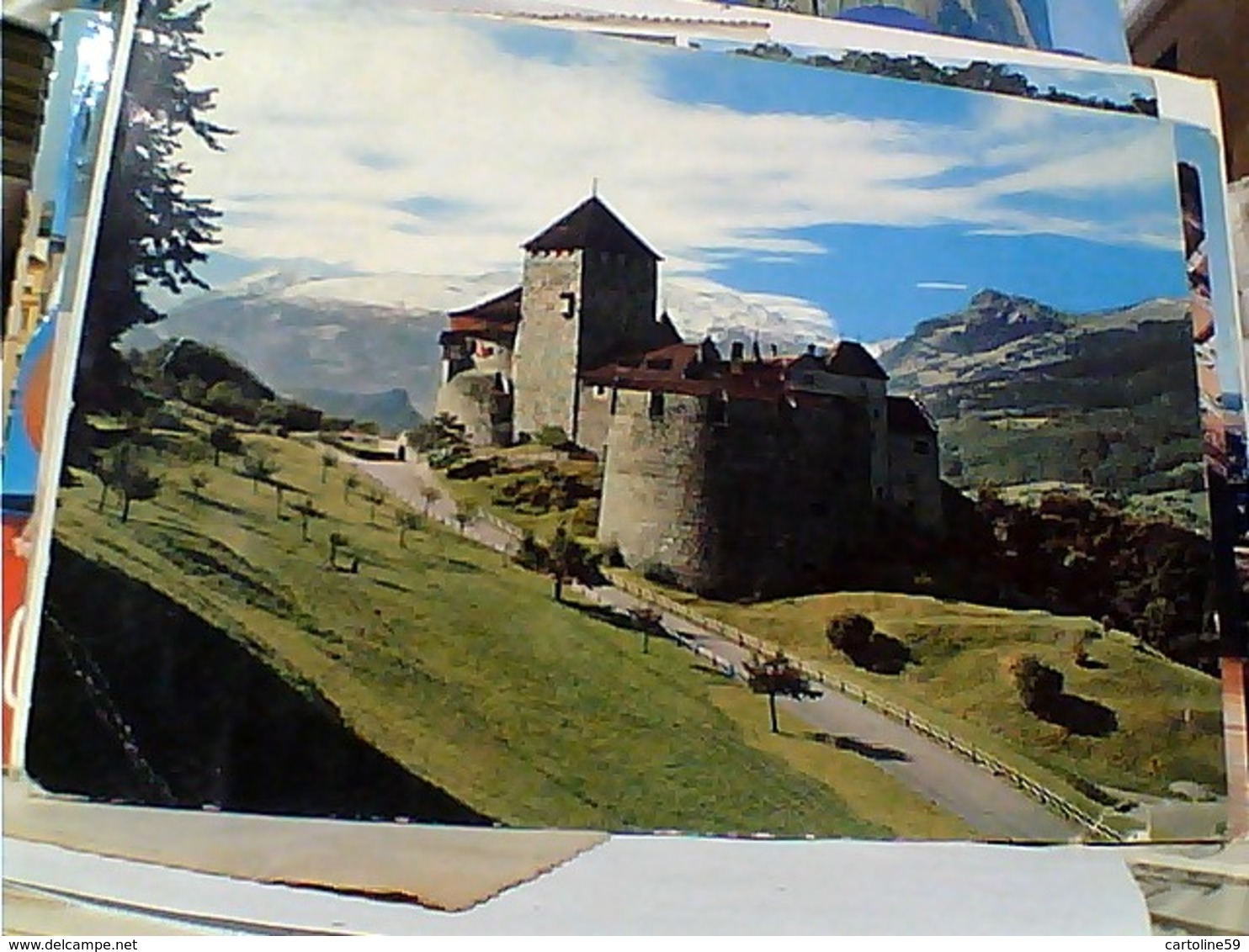 LIECHTENSTEIN SCHLOSS VADUZ, RESIDENZ DES REGIERENDER STAMP SELO TIMBRE  ST MAMERTEN 10 GX5577 - Liechtenstein