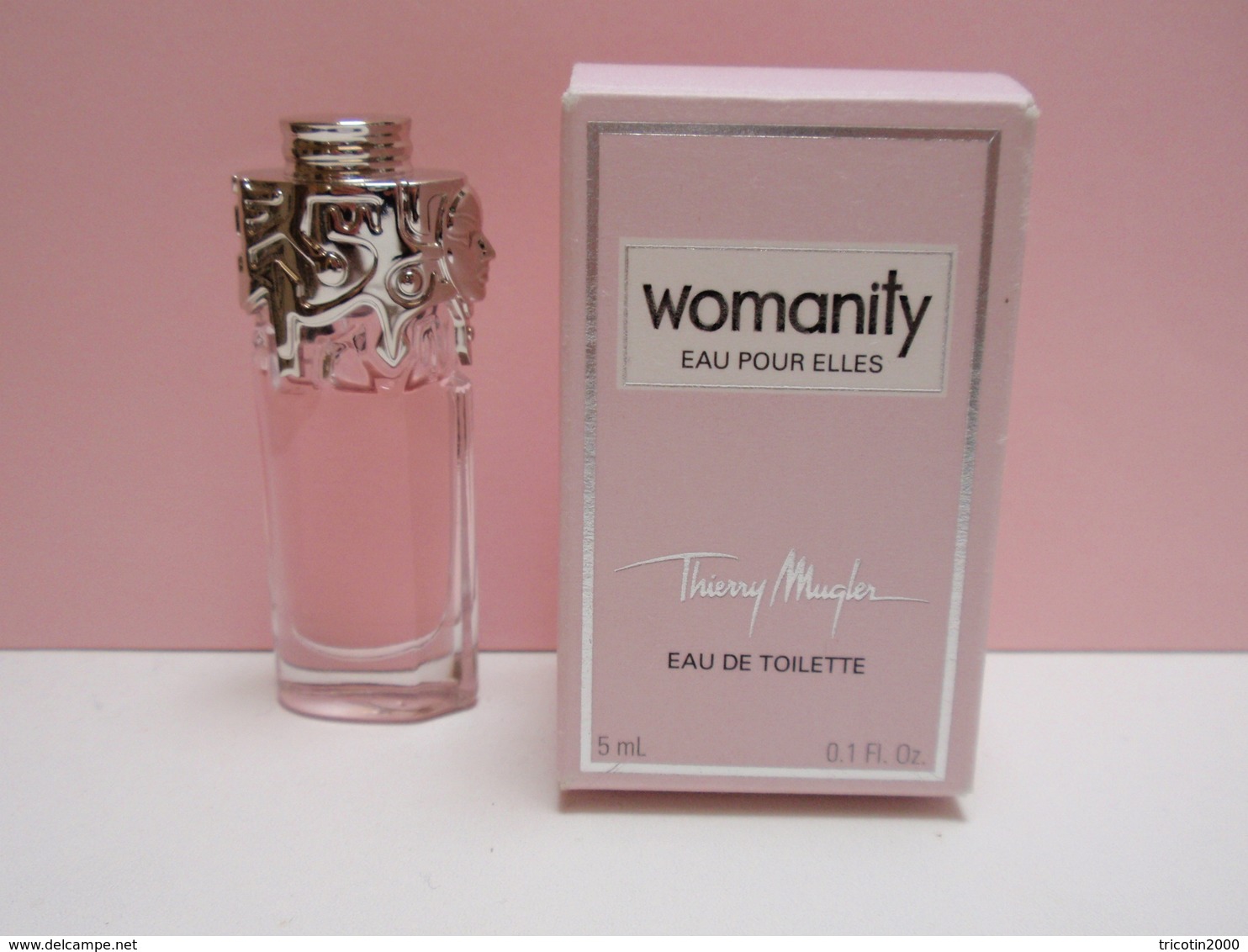 BELLE  MINIATURE Eau De Toilette WOMANITY De T MUGLER Eau Pour Elles 5 Ml - Miniatures Femmes (avec Boite)