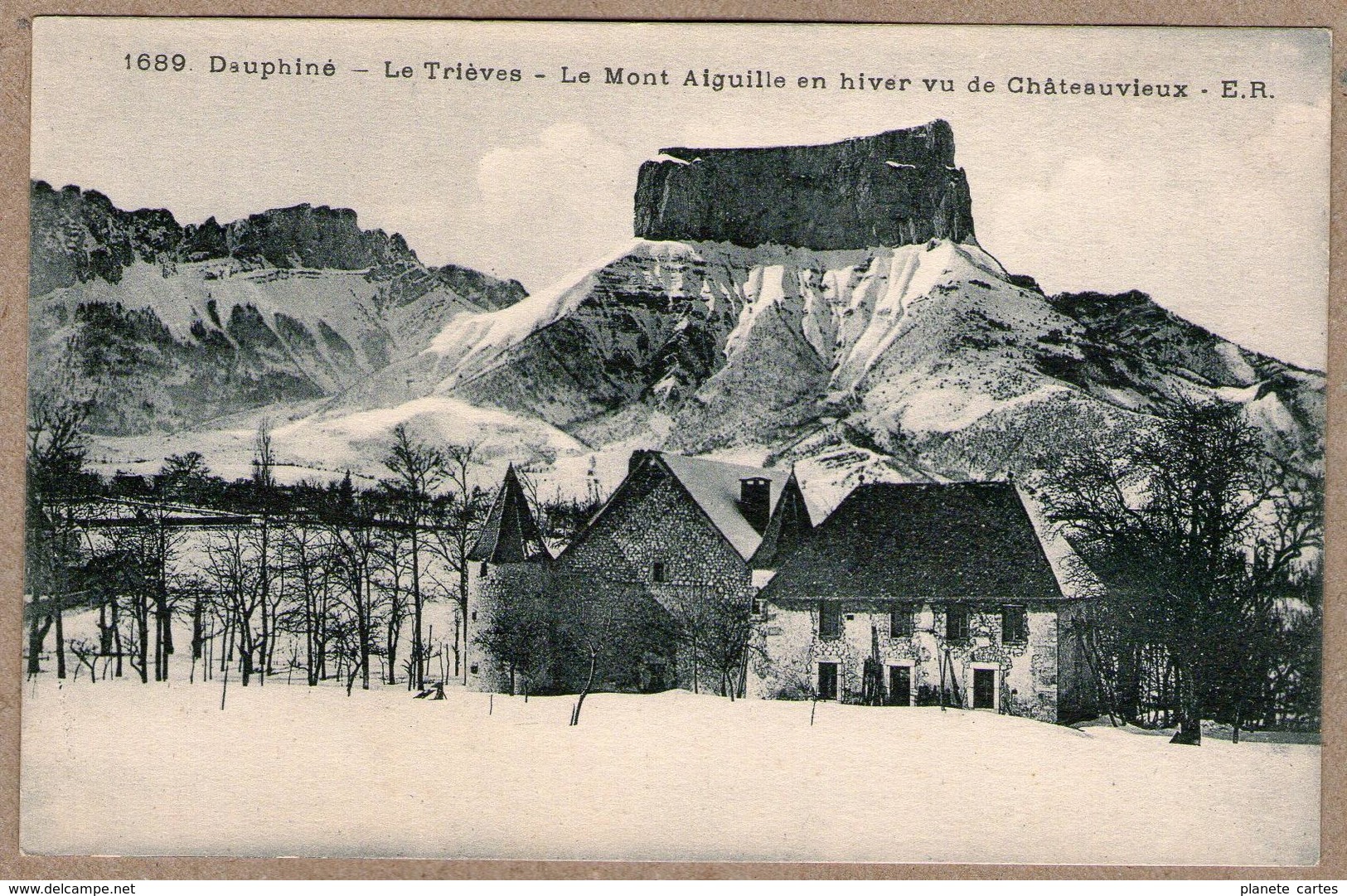 38 / Mont Aiguille En Hiver Vu De Châteauvieux (Chichilianne) - Altri & Non Classificati