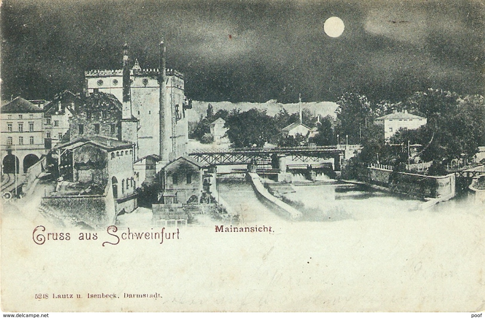 Schweinfurt : Gruss Aus ....Mainansich 1898 - Schweinfurt