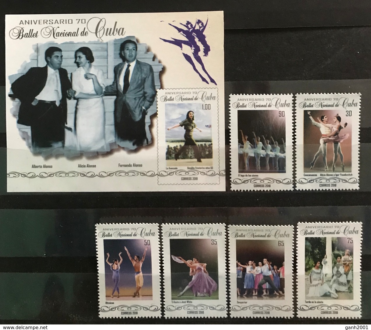 Cuba 2018 / National Classic Ballet Dance MNH Ballet Nacional Danza / Cu11001 C3 - Baile