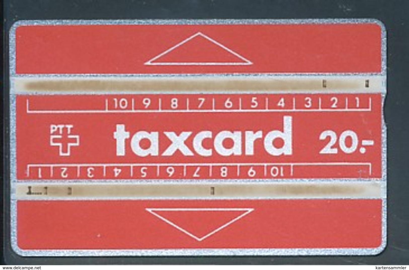 SCHWEIZ  Schalterkarte P 6 B  Taxcard 20 Fr. - Nr. 902D - Siehe Scan -10687 - Switzerland