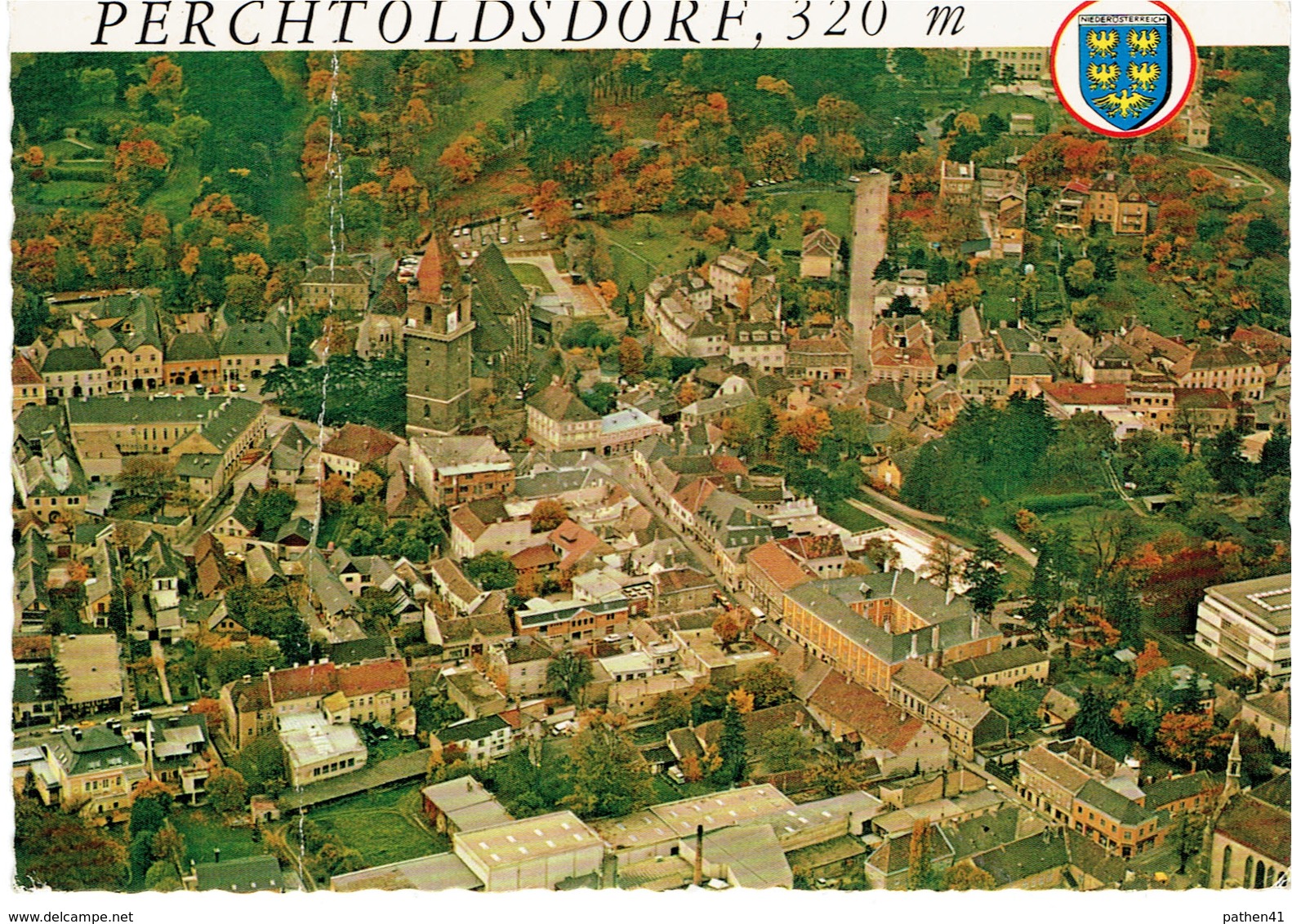 CPM AUTRICHE BASSE-AUTRICHE PERCHTOLDSDORF - Vue Aérienne Du Centre Historique - Perchtoldsdorf