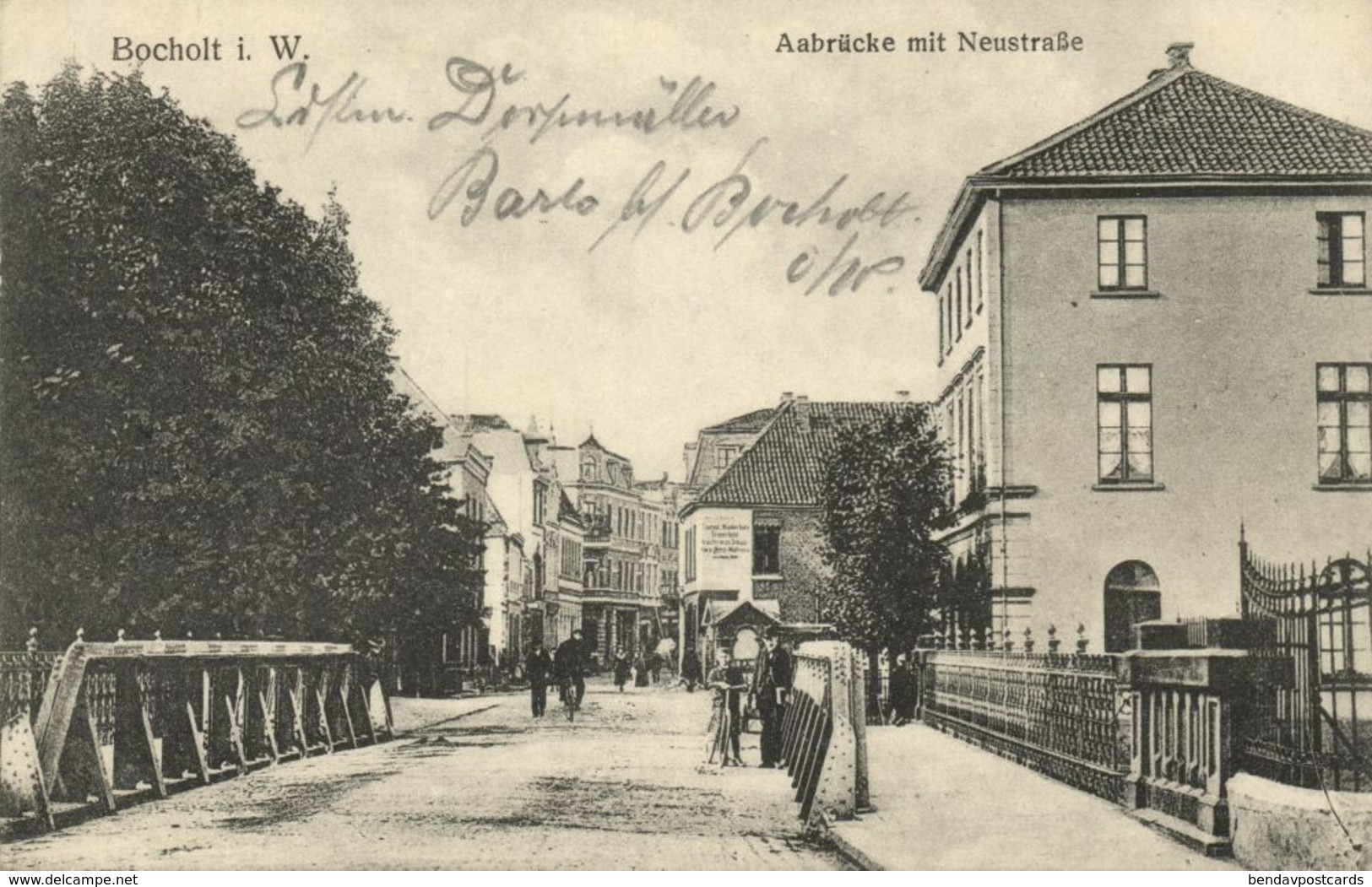 BOCHOLT, Aabrücke Mit Neustrasse (1916) AK - Bocholt