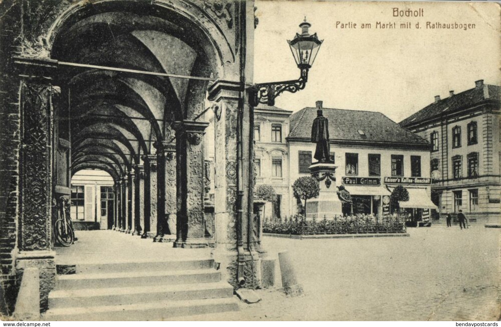 BOCHOLT, Partie Am Markt Mit D. Rathausbogen (1915) AK - Bocholt