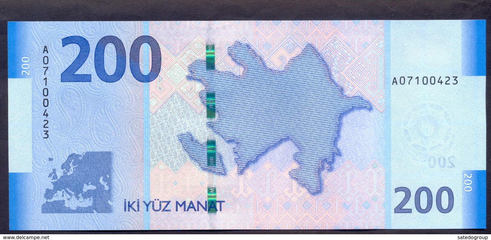 Azerbaijan 200 Manat 2018 UNC P- NEW - Azerbaïdjan