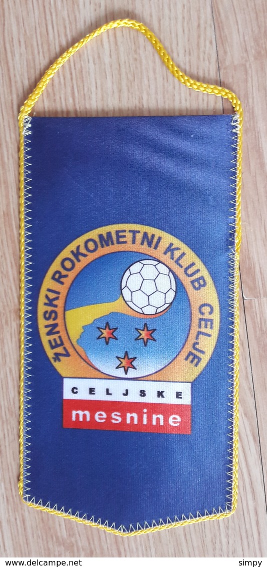 Pennant Women's Handball Club ZRK Celje Celjske Mesnine Slovenia Flag 10x 20cm - Handball