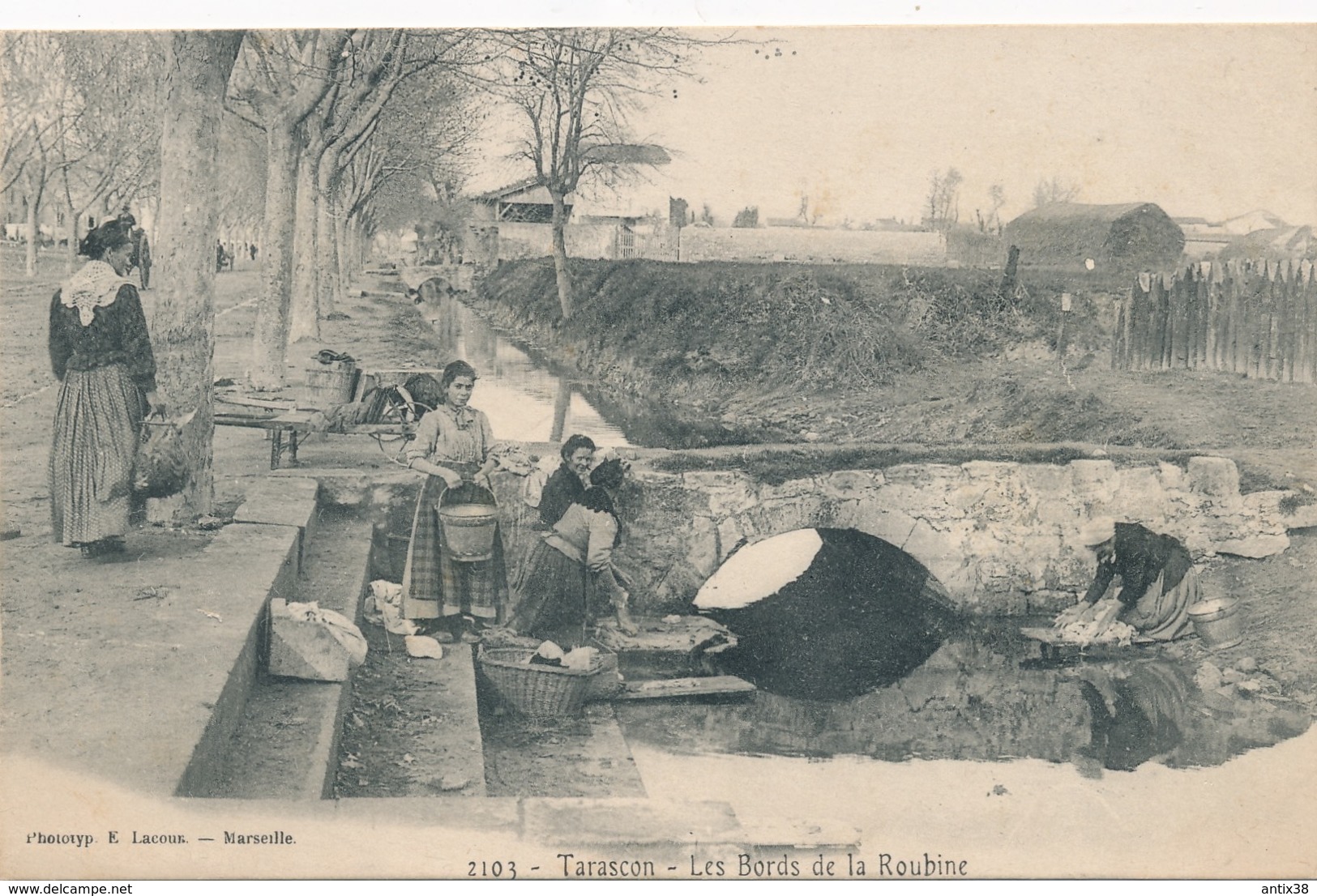 N67 - 13 - TARASCON - Bouches-du-Rhône - Les Bords De La Roubine - Lavandières - Tarascon