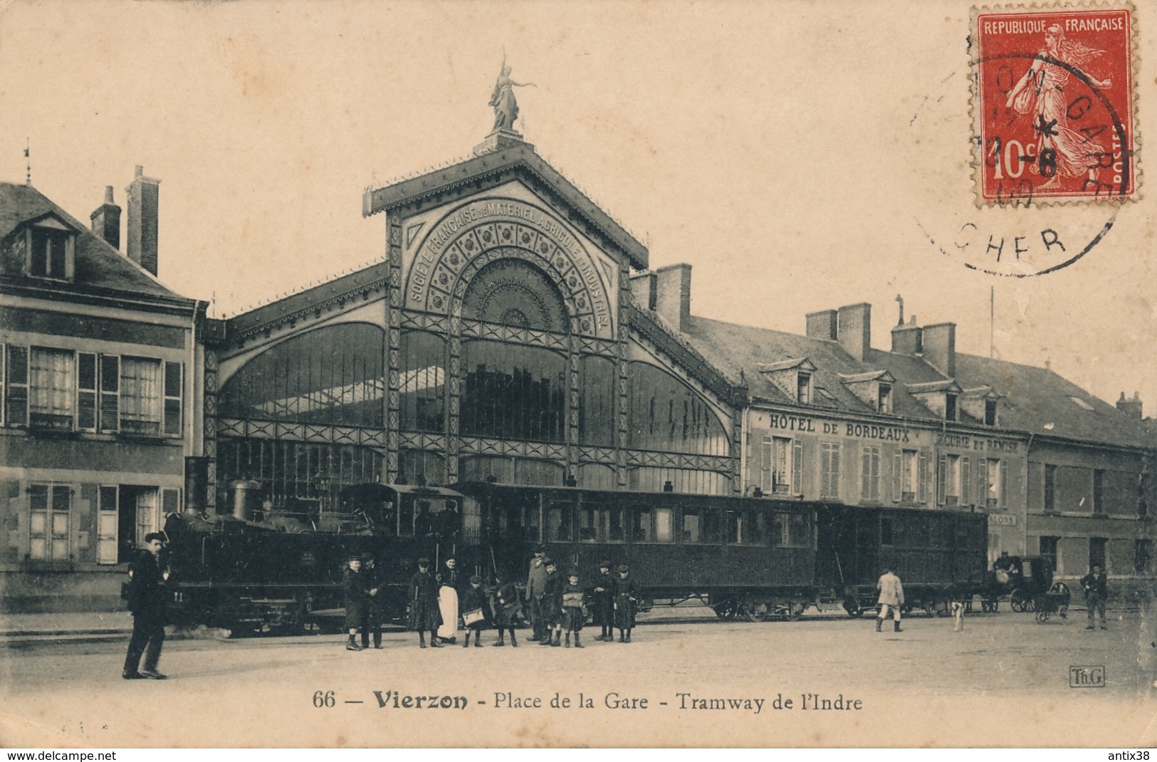 N67 - 18 - VIERZON - Cher - Place De La Gare - Tramway De L'Indre - Vierzon