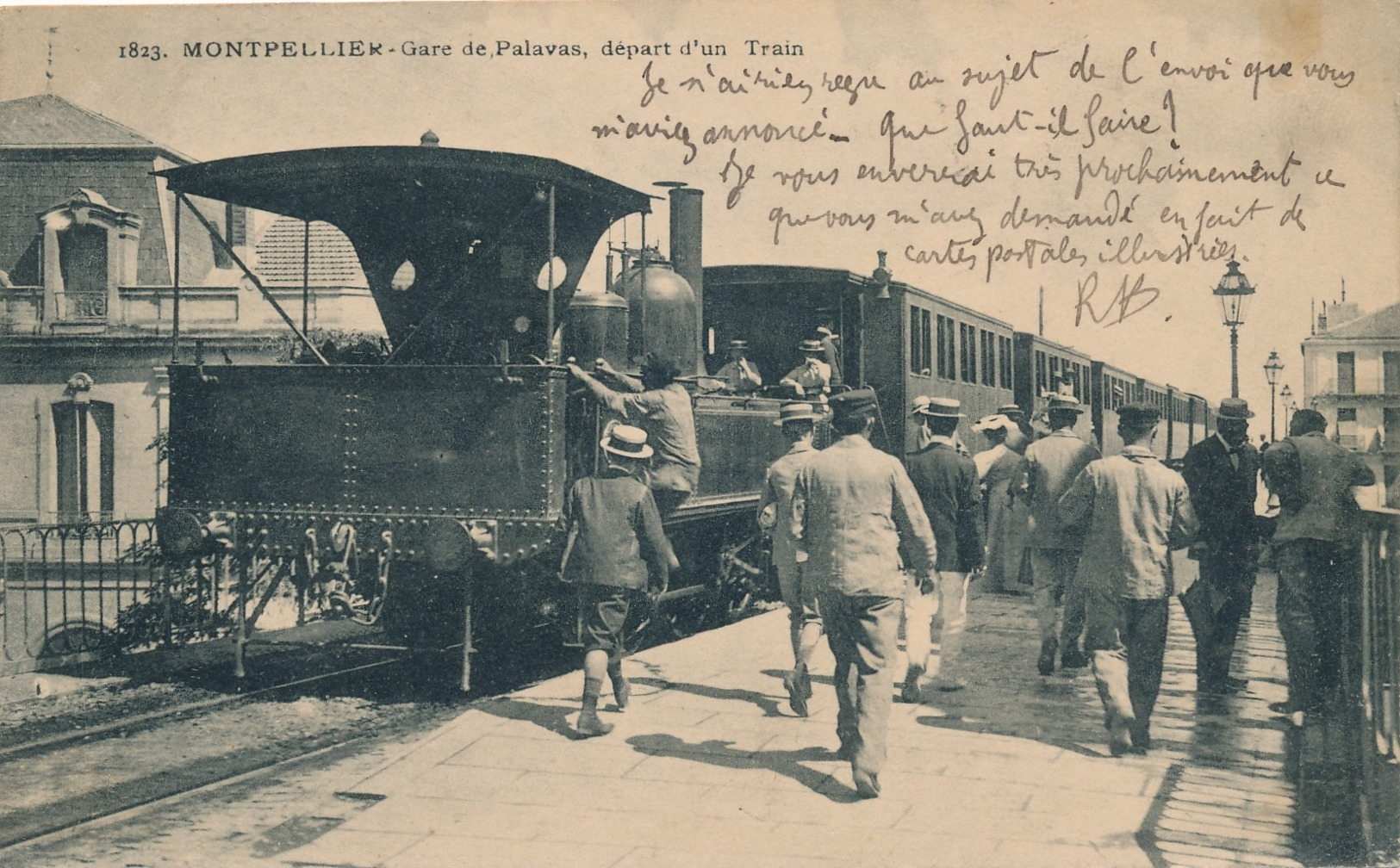 H189 - 34 - MONTPELLIER - Gare De Palavas - Départ D'un Train - Montpellier