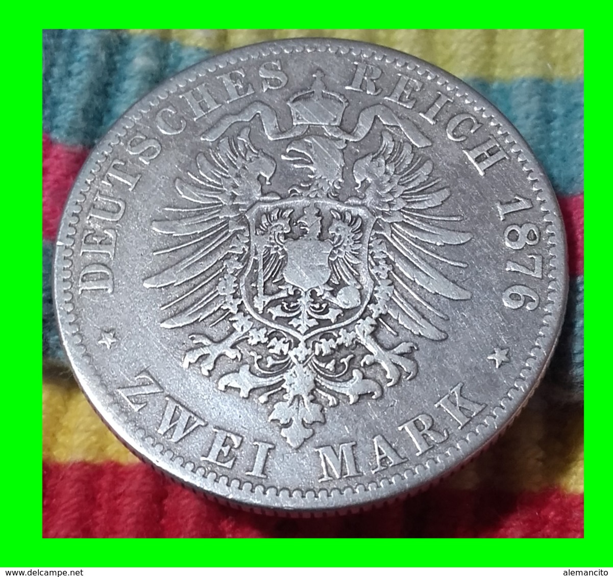ALEMANIA -WILHELM DEUTSCHER KAISER KÖNIG VON PREUSSEN 1876 – 2.00 MARK - 2, 3 & 5 Mark Silber