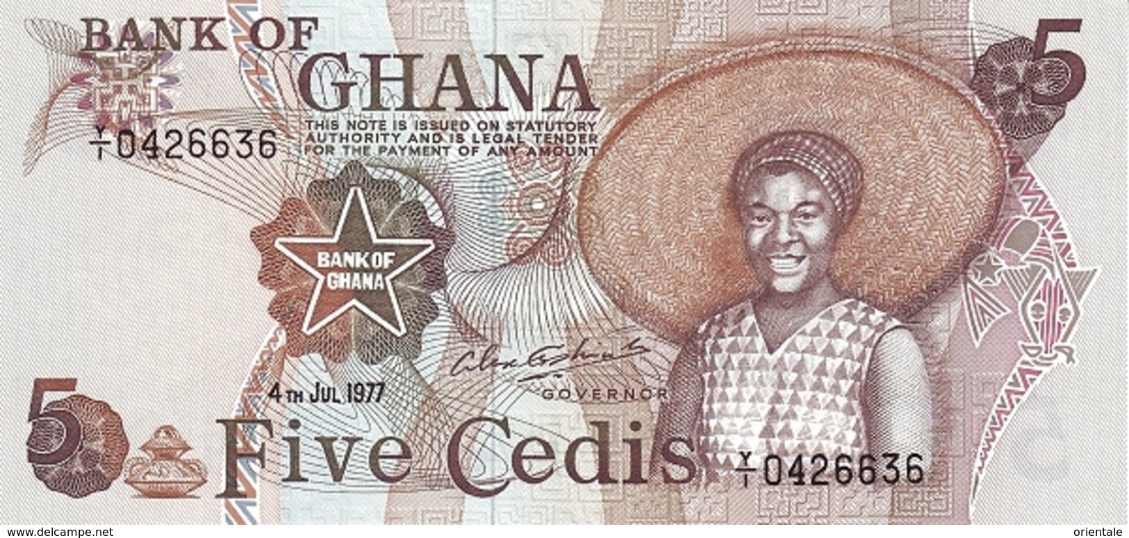 GHANA P. 15b 5 C 1977 UNC - Ghana