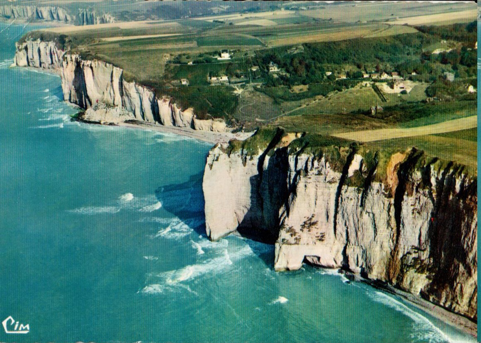 76 - YPORT - VUE AÉRIENNE - LES FALAISES DE VAUCOTTES - Yport