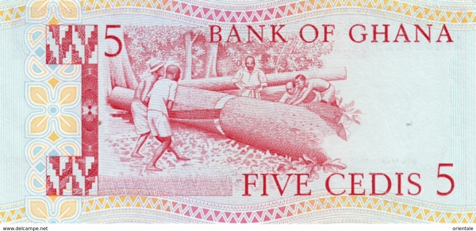 GHANA P. 19b 5 C 1980 UNC - Ghana