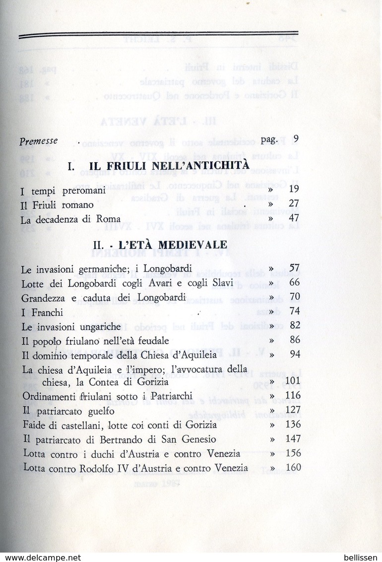 Breve Storia Del Friuli, Par P.S. LEICHT Ed. TOLMEZZO, 1987   FRIOUL, - Other & Unclassified
