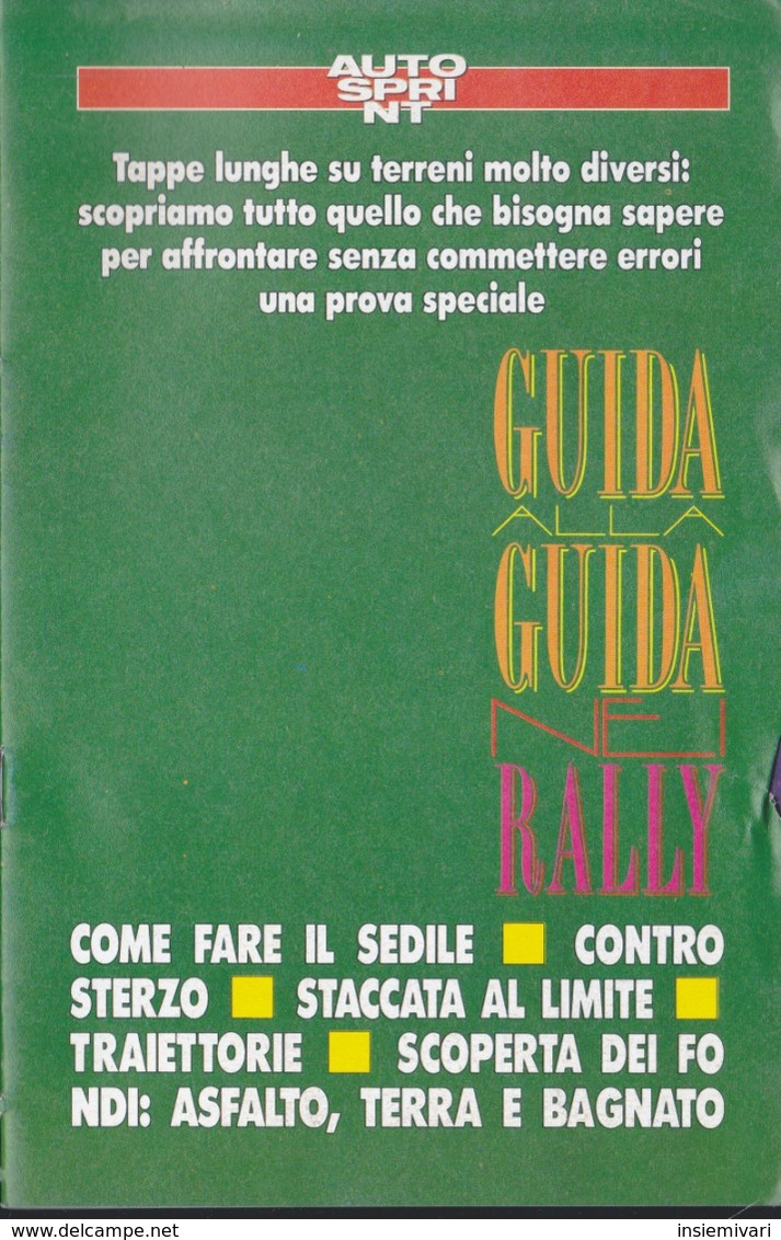 GUIDA ALLA GUIDA NEI RALLY. - Automobile - F1