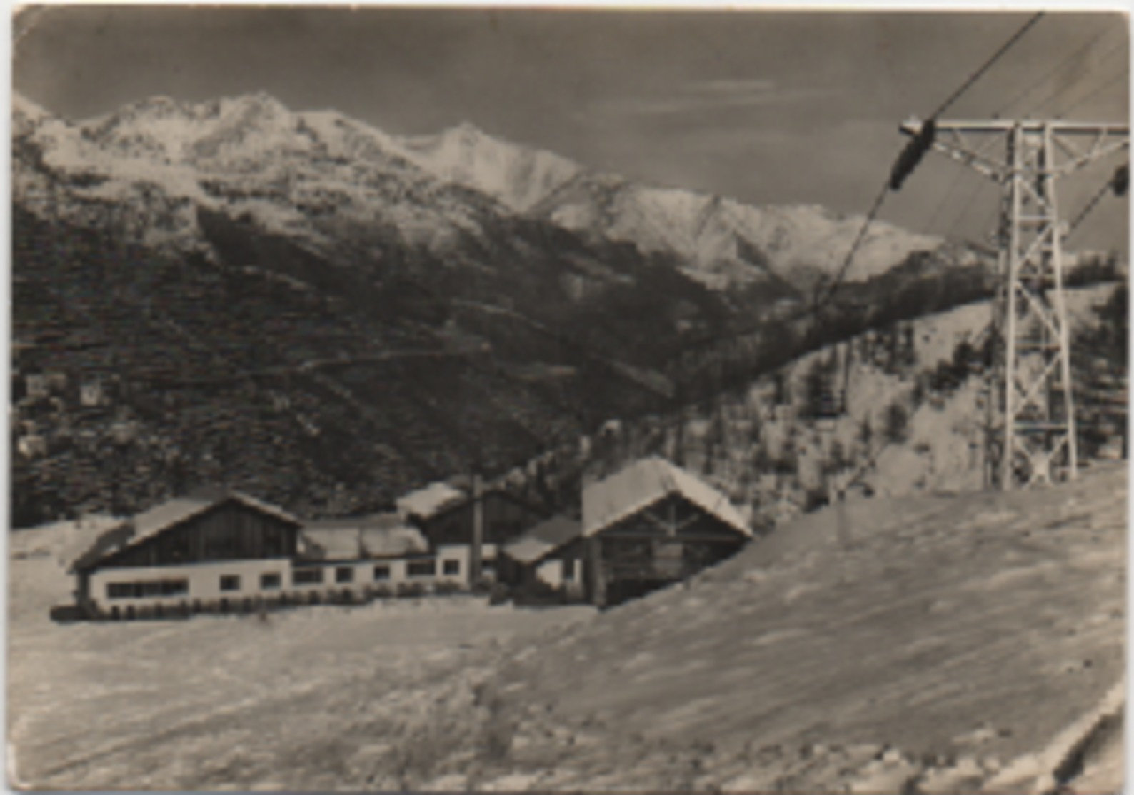 Monesi (Triora, Imperia): Albergo E Seggiovia Del Redentore. Viaggiata 1954 - Alberghi & Ristoranti