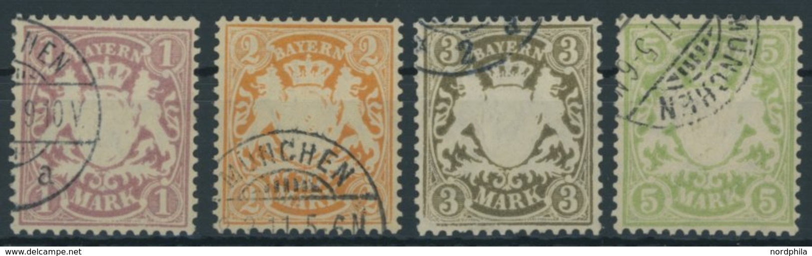 BAYERN 71-74 O, 1911, Postscheckpapier, Prachtsatz, Mi. 90.- - Otros & Sin Clasificación
