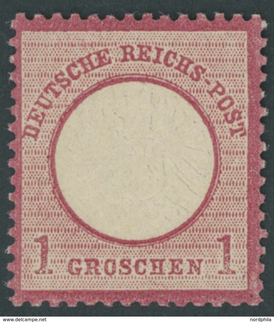 Dt. Reich 19 **, 1872, 1 Gr. Rotkarmin, Postfrisch, Kabinett, Mi. (300.-) - Sonstige & Ohne Zuordnung