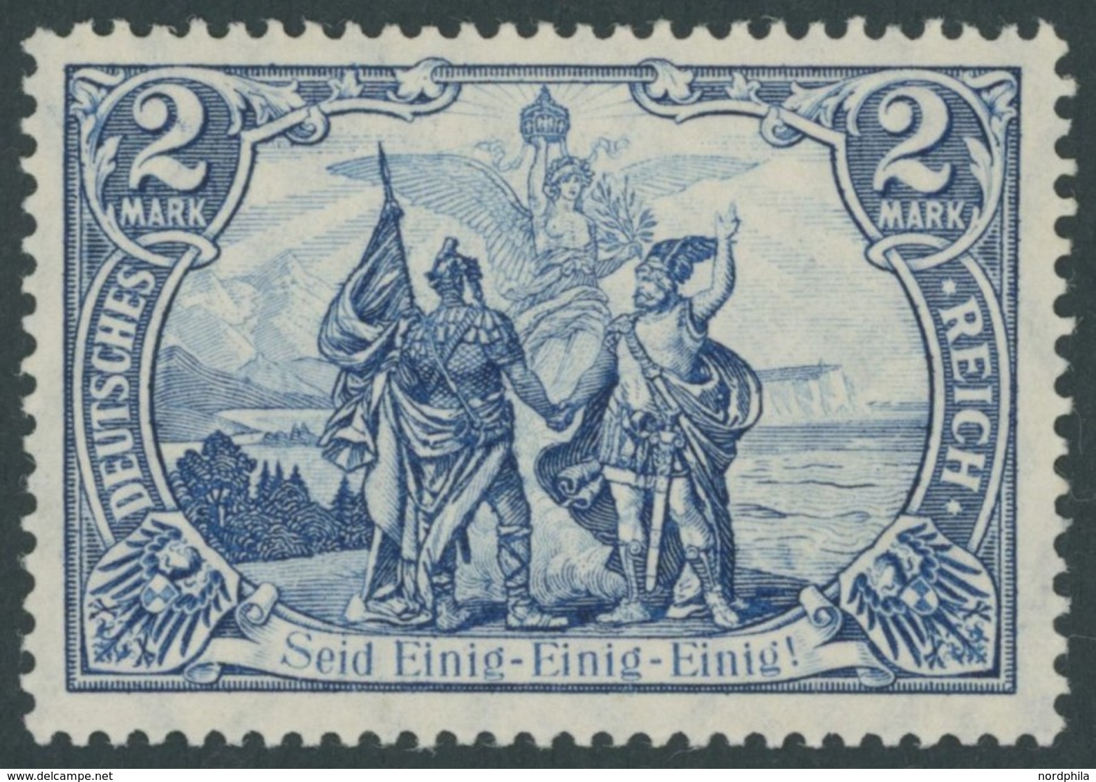 Dt. Reich 95AI **, 1906, 2 M. Friedensdruck, Postfrisch, Pracht, Gepr. U.a. Jäschke, Mi. 360.- - Gebraucht