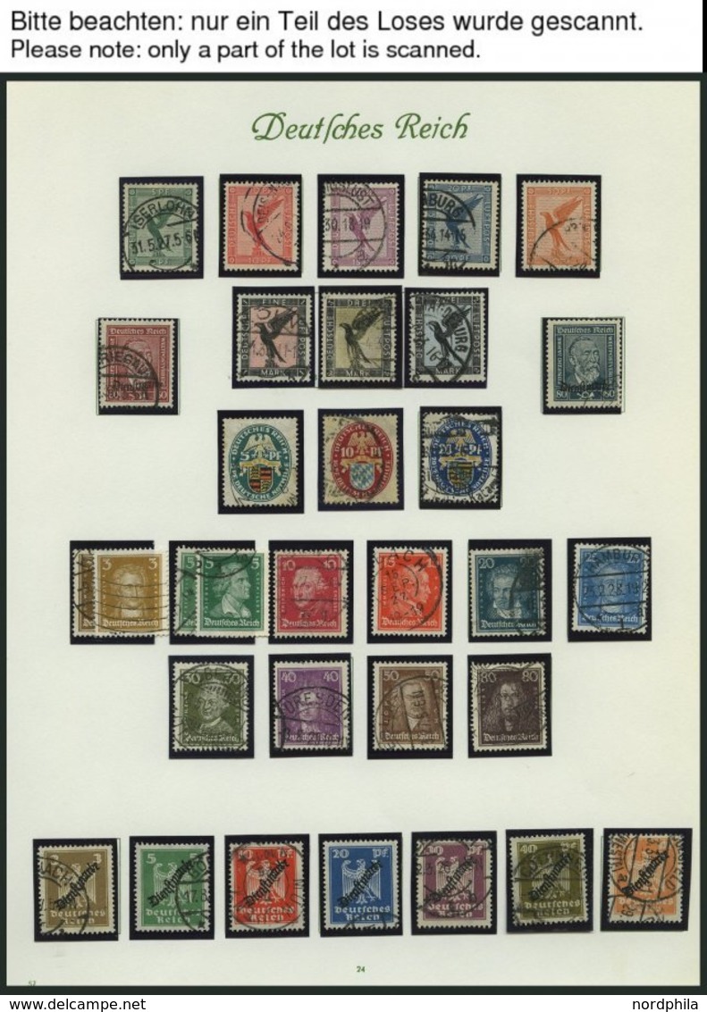 SAMMLUNGEN, LOTS O, Gestempelte Sammlung Dt. Reich Von 1923-32 Auf Seiten Mit Mittleren Ausgaben, U.a. Mi.Nr. 378-84, 42 - Sonstige & Ohne Zuordnung