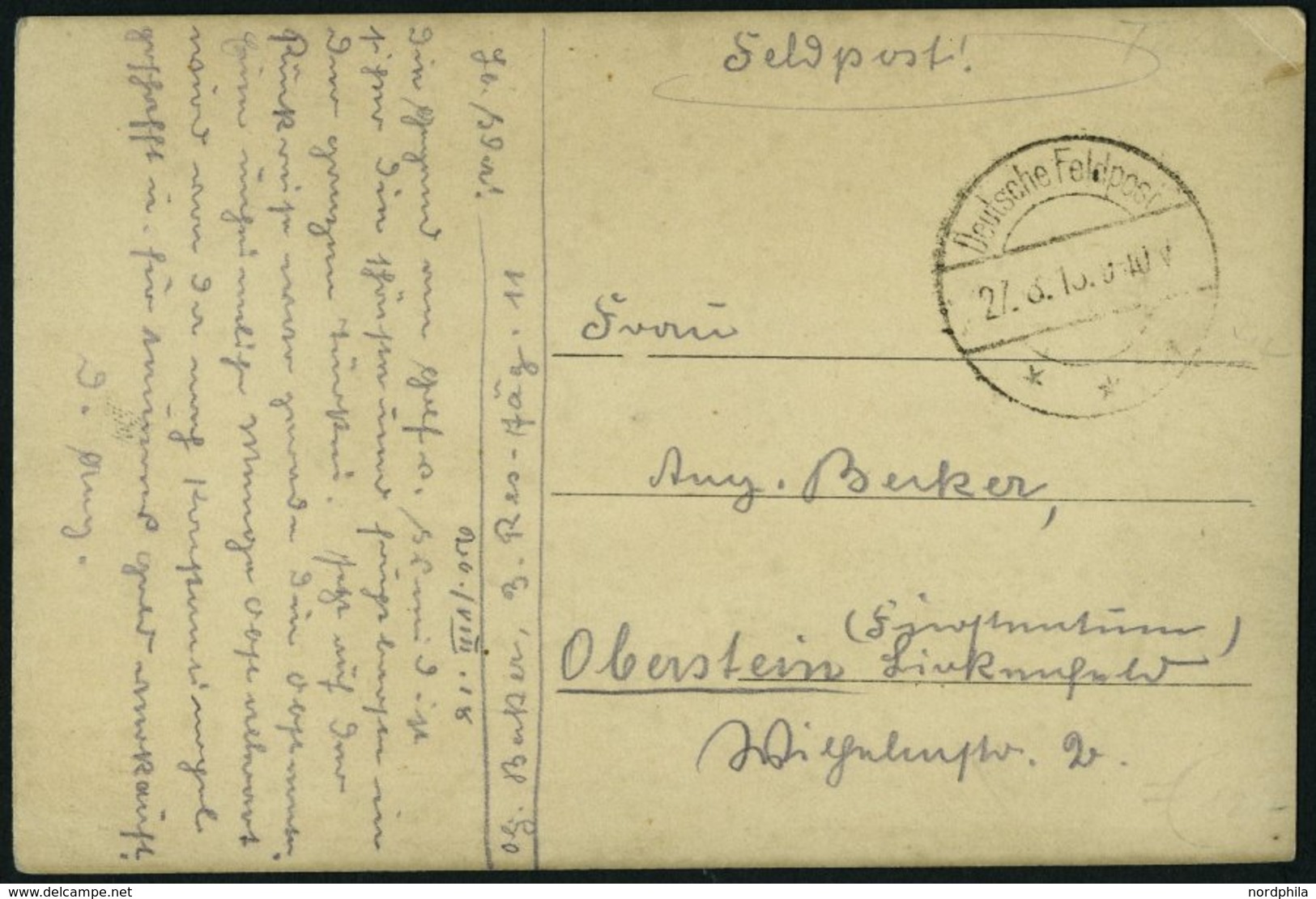 DP TÜRKEI 1916, Feldpoststation CONSTANTINOPEL Auf Feldpost-Ansichtskarte, Pracht - Deutsche Post In Der Türkei