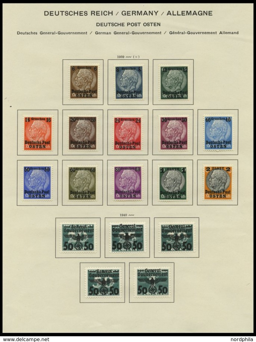 SAMMLUNGEN U. LOTS O,*,** , Zweifach Gesammelte Sammlung Bes.Geb.II Incl. Böhmen Und Mähren Und Generalgouvernement, Fas - Besetzungen 1938-45