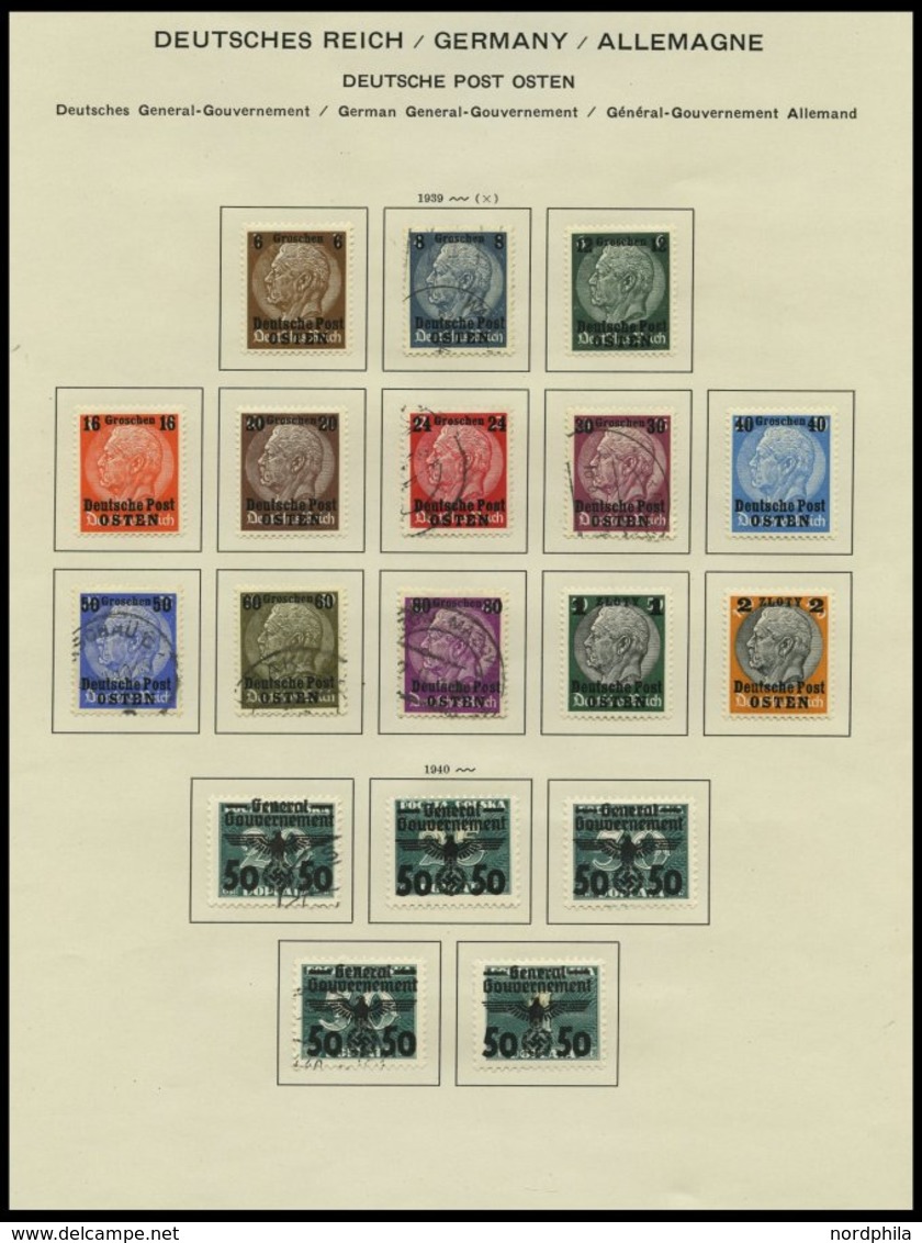 SAMMLUNGEN U. LOTS O,*,** , Zweifach Gesammelte Sammlung Bes.Geb.II Incl. Böhmen Und Mähren Und Generalgouvernement, Fas - Besetzungen 1938-45