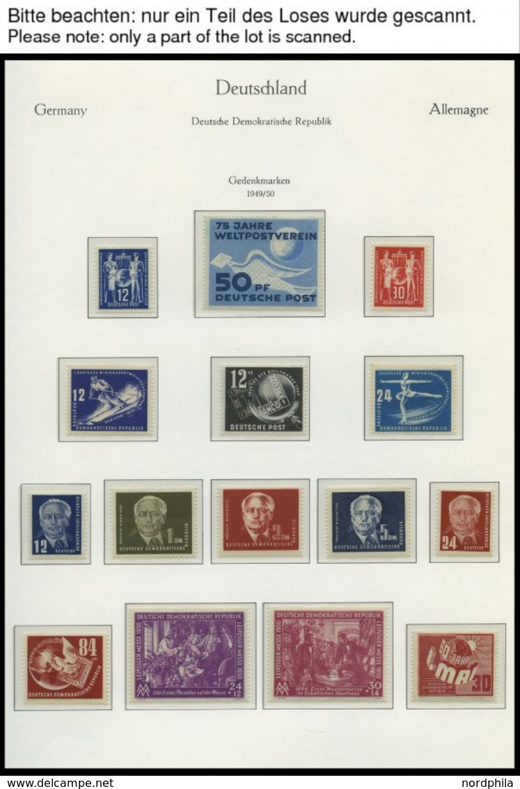 SAMMLUNGEN **, 1949-58, Postfrische Komplette Saubere Sammlung Im KA-BE Falzlosalbum, Prachtsammlung - Sonstige & Ohne Zuordnung