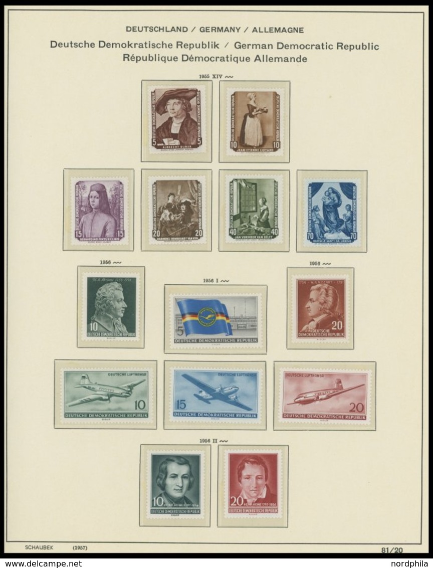 SAMMLUNGEN **, Postfrische Sammlung DDR Von 1953-70 Mit Diversen Mittleren Ausgaben, Fast Nur Prachterhaltung - Other & Unclassified
