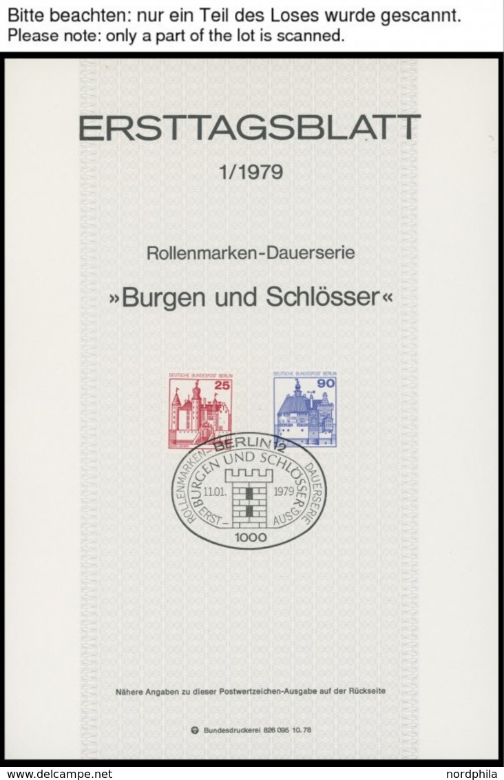 ERSTTAGSBLÄTTER 591-688 BrfStk, 1979-82, 4 Komplette Jahrgänge, ETB 1/79 - 14/82, Pracht - Sonstige & Ohne Zuordnung