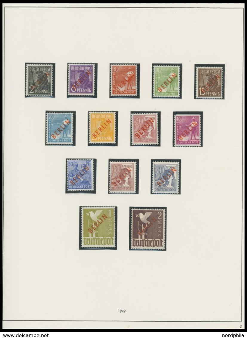 SAMMLUNGEN **, 1948-1978, Komplette Postfrische Sammlung Berlin Im SAFE Album, Rot- Und Schwarzaufdruck Gepr. Schlegel,  - Sonstige & Ohne Zuordnung