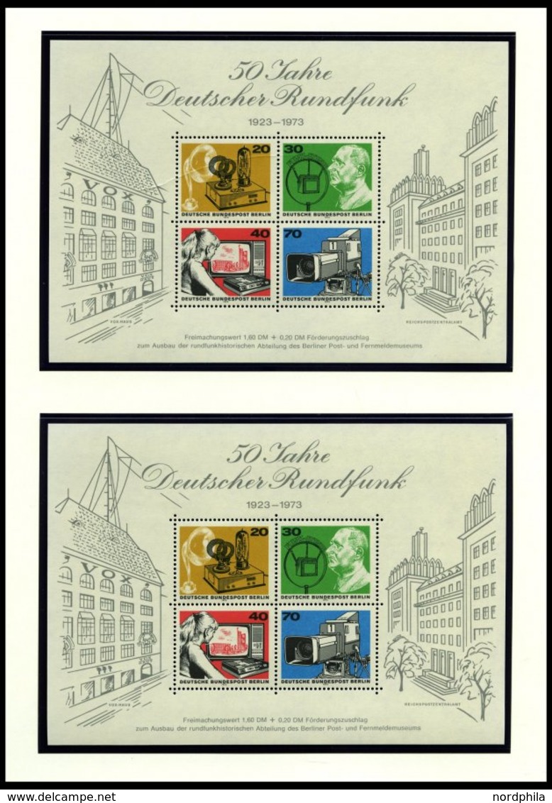 SAMMLUNGEN **, postfrische überkomplette Sammlung Berlin von 1962-90 in 7 Leuchtturmalben, oft bis zu 20x (in Einheiten,