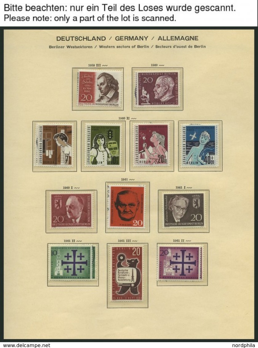 SAMMLUNGEN **, 1960-90, Sammlungsteil Im Schaubek Falzlosalbum, In Den Hauptnummern Komplett, Prachterhaltung - Other & Unclassified