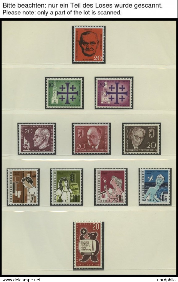 SAMMLUNGEN **, Postfrische Sammlung Berlin Von 1960-84 Im Lindner Falzlosalbum, In Den Hauptnummern Bis Auf Ein Paar Wer - Other & Unclassified