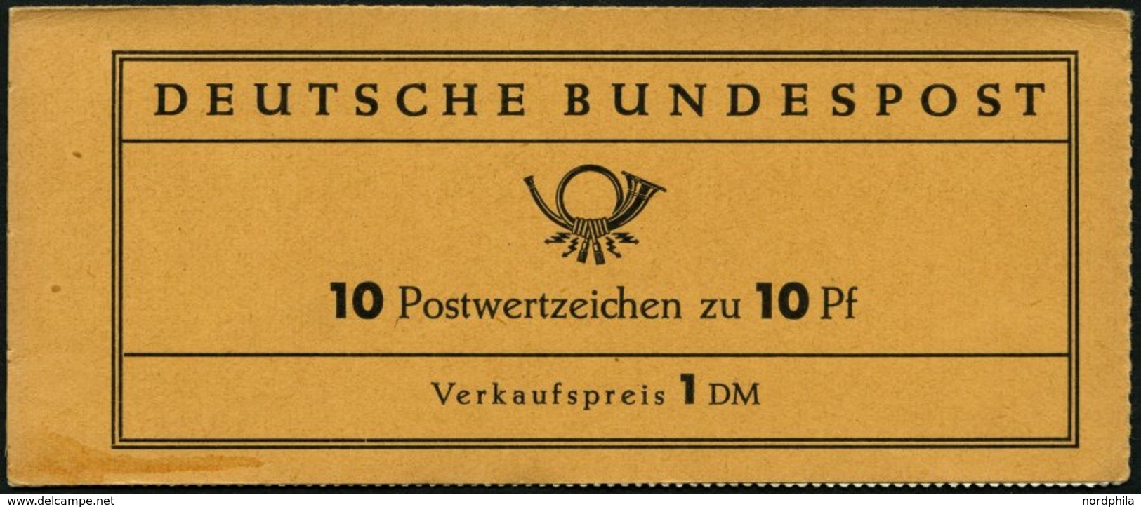 ZUSAMMENDRUCKE MH 6a **, 1960, Markenheftchen Heuss Lumogen, Erstauflage, Stark Fluoreszierend, Pracht, Gepr. D. Schlege - Sonstige & Ohne Zuordnung