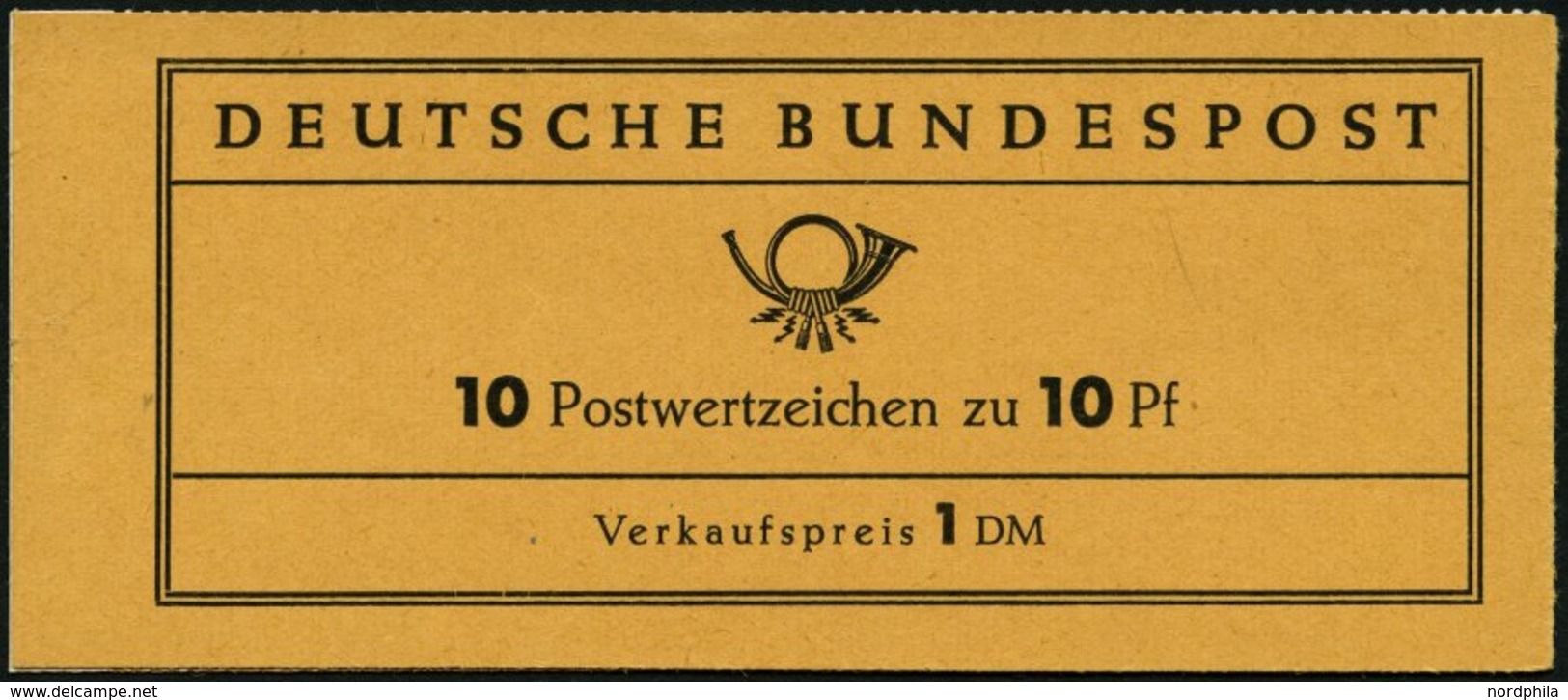 ZUSAMMENDRUCKE MH 6caI **, 1960, Markenheftchen Heuss Lumogen, Erstauflage, Mit Liegendem Grünen L Oberhalb Der Mittelpe - Sonstige & Ohne Zuordnung