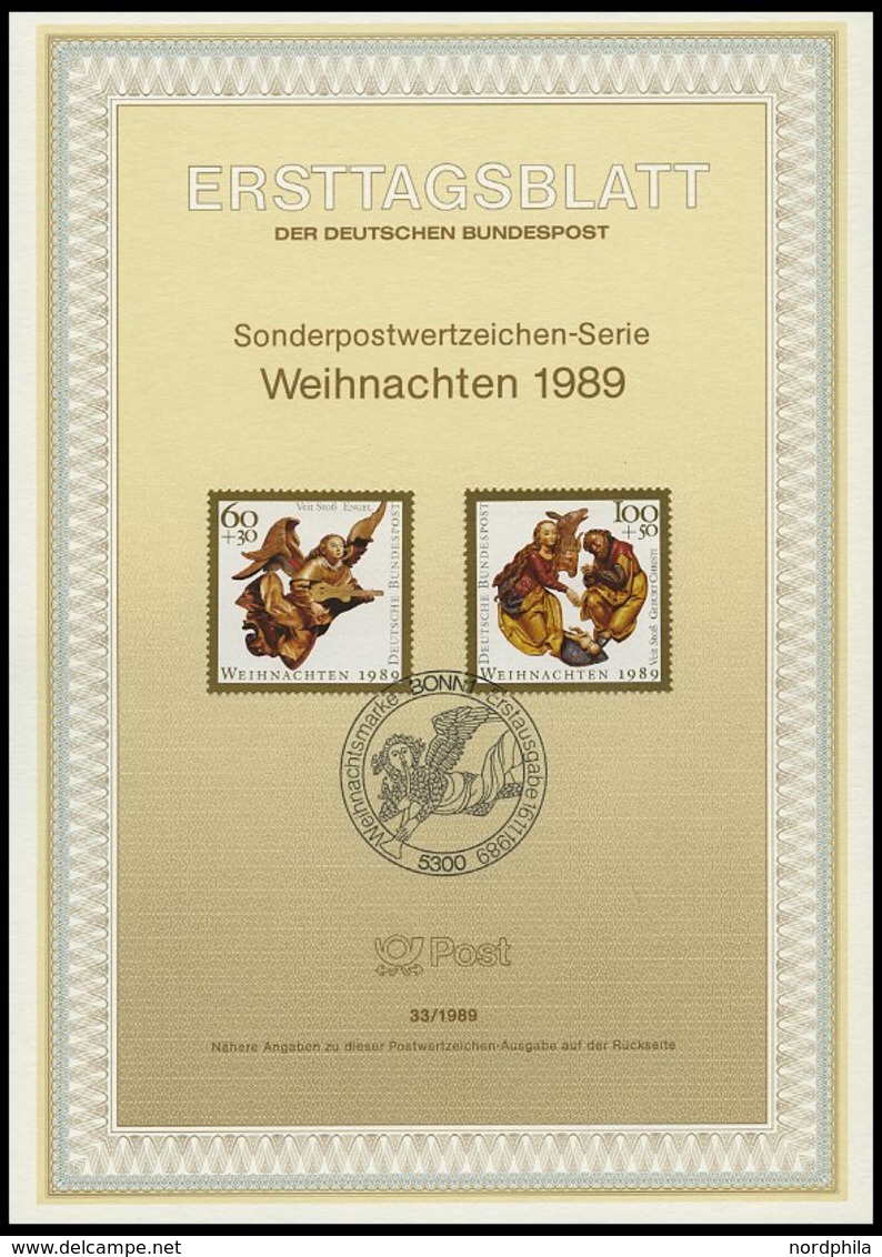 ERSTTAGSBLÄTTER 1397-1443 BrfStk, 1989, Kompletter Jahrgang, ETB 1 - 33/89, Pracht - Sonstige & Ohne Zuordnung