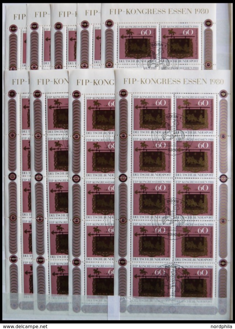 ENGROS 1065KB **, 1980, FIP Im Kleinbogen, 25x Mit Zentrischen Ersttags-Sonderstempeln Und 8x Postfrisch, Pracht, Mi. 33 - Sonstige & Ohne Zuordnung