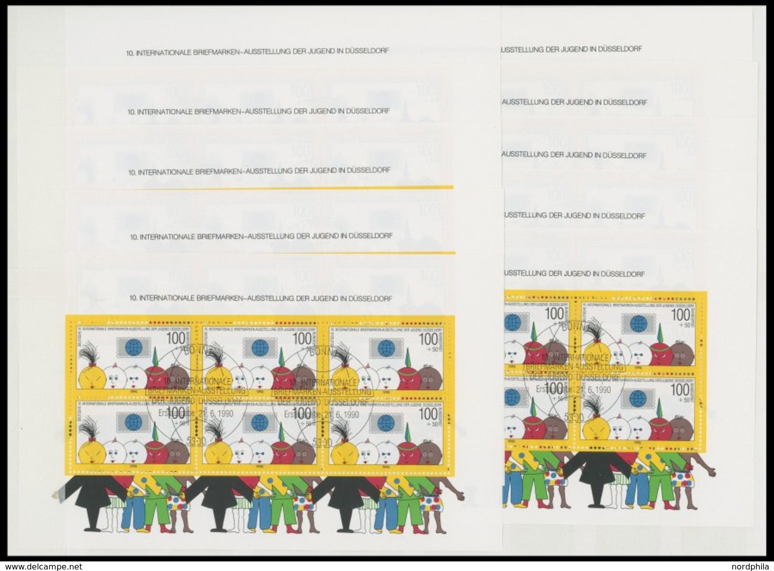 ENGROS Bl. 21 O, 1990, Block Briefmarkenausstellung, 14x Mit Ersttags-Sonderstempeln, Pracht, Mi. 308.- - Sonstige & Ohne Zuordnung