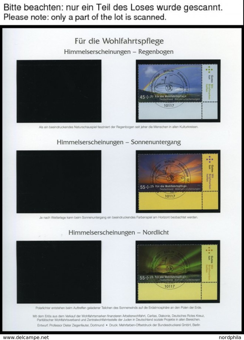 JAHRGÄNGE 2707-2767 O, 2009, Kompletter Jahrgang, Ohne Selbstklebende Marken, Jeweils Aus Der Rechten Unteren Bogenecke, - Other & Unclassified