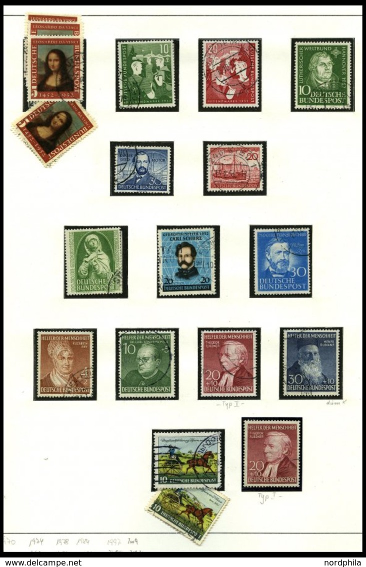 SAMMLUNGEN O, Gestempelte Sammlung Bundesrepublik Von 1949-88 In 3 SAFE Falzlosalben, In Den Hauptnummern Wohl Komplett  - Sonstige & Ohne Zuordnung