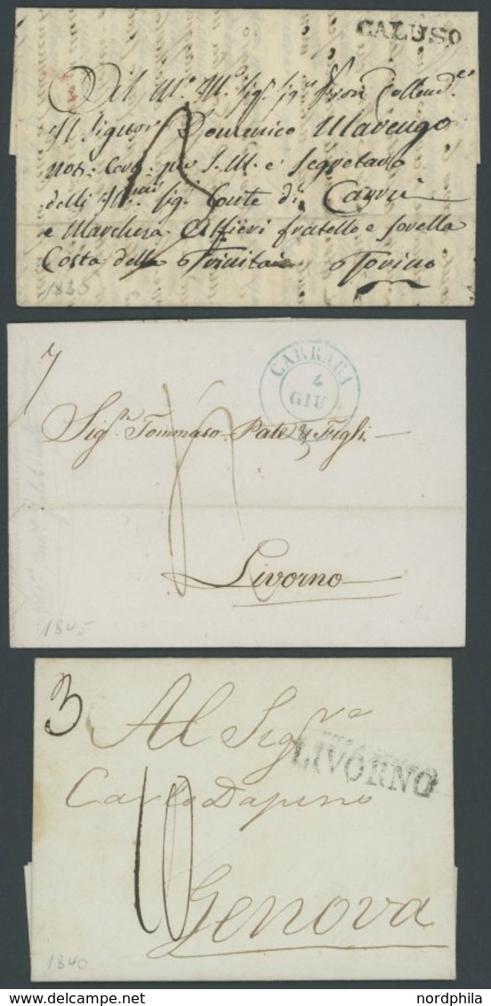 VORPHILA 1830-1853, 6 Verschiedene Belege, Meist Pracht - 1. ...-1850 Vorphilatelie